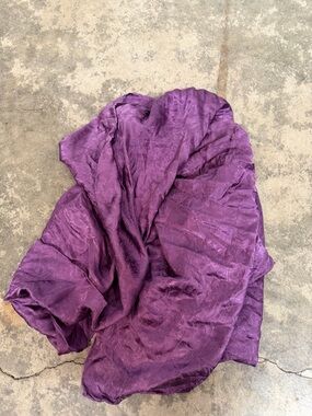 Purple Women's Scarf & Wrap - Lightweight Textured Shawl